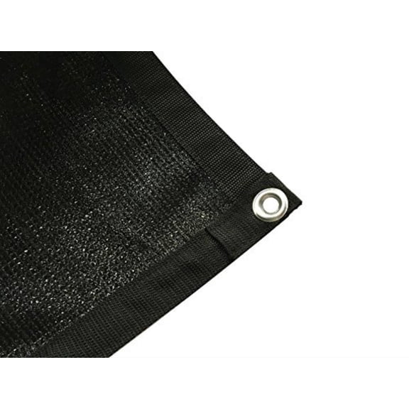 Shatex 90% Shade Fabric Shade Fabric Sun Shade Cloth with Grommets for Pergola Cover Canopy Black (8x10ft)