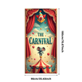 thumbnail image 3 of Colorful Design Carnival Banner Decorative Clown Circus Banner Fun Elephant Backdrop for Birthday Party Kid's Event Indoor Celebration, 3 of 9