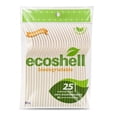 thumbnail image 1 of Tenedores desechables Ecoshell biodegradables jumbo 25 pzas, 1 of 1
