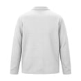 thumbnail image 6 of ZVAVZ Mens Knit Polos Shirts Long Sleeve Textured Collared T-Shirt Solid Loose Fit Vacation Tops Fashion Breathable Beach Tee Shirt White S, 6 of 6