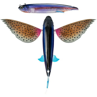 8 Flying Fish Yummy Flyer Lure Rigged with Stinger Hook - Mahi and Tuna  Lure with Lure Bag