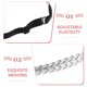 thumbnail image 3 of unbranded Thin Braided Headband Silver Lightweight Comfortable Hair Band for Daily Use, 3 of 8