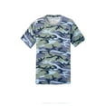 thumbnail image 5 of Port & Company Men's 5.4-oz 100% Cotton Camo Tee Shirt Woodland Blue Camo X-Large, 5 of 6