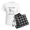 thumbnail image 4 of CafePress - Worlds Greatest Pitbull Mama!!! Pajamas - Women's Short Sleeve Print T-Shirt and Pants Light Cotton Pajama Set, 4 of 7