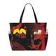 thumbnail image 1 of Disketp Red And Black Abstract Skull Bolsa de Playa de Gran Capacidad, Bolso Impermeable y a Prueba de Arena para Mujer, Ideal para Playa, Piscina y Natación, 1 of 7