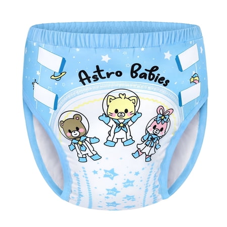 Littleforbig Soft Silky Underwear Comfortable Washable Reusable Adult Training Pants - Astro Babies S