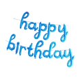 thumbnail image 3 of Globos de papel de Aluminio Yuyangstore 13 pcs Feliz cumpleaños Azul, 3 of 6
