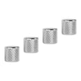 thumbnail image 3 of 4Pcs Electric Guitar Knobs Set Metal Potentiometer Cap Volume Tone Control for Bass Silver, 3 of 8