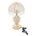 thumbnail image 4 of Crystal Metal Table Lamp for Bedroom Bedside Lamp Gold Decorative Nightstand Lamp, 4 of 15
