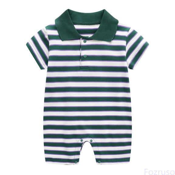 Fozruso Baby Children Girls Boys Summer Short Sleeve Romper Jumpsuit Girls Rompers Sizes 0-3 Months