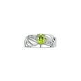 thumbnail image 1 of RYLOS Bagues pour Femmes Bague Aile d'Ange en Or Blanc 14K Pierre de Naissance Pierre Précieuse 7X5MM et Diamants Péridot d'Août Bijoux pour Femmes Bagues en Or pour Femmes Taille 9, 1 of 6