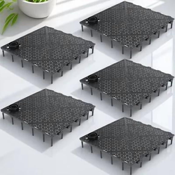 UPOUART 5Pcs Multi Grid Divider Tray Black Plastic for Aquarium Isolation and Support