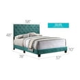 thumbnail image 3 of Glory Furniture Suffolk Velvet Upholstered Full Bed in Green, 3 of 4