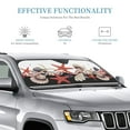 thumbnail image 3 of Kdxio Starfishes Shells Print Windshield Sun Shade, Foldable Sun Blocker for Car,Truck,SUV Automotive Interior Sun Protection,Reflective Shade for Front Windshield(Small), 3 of 7