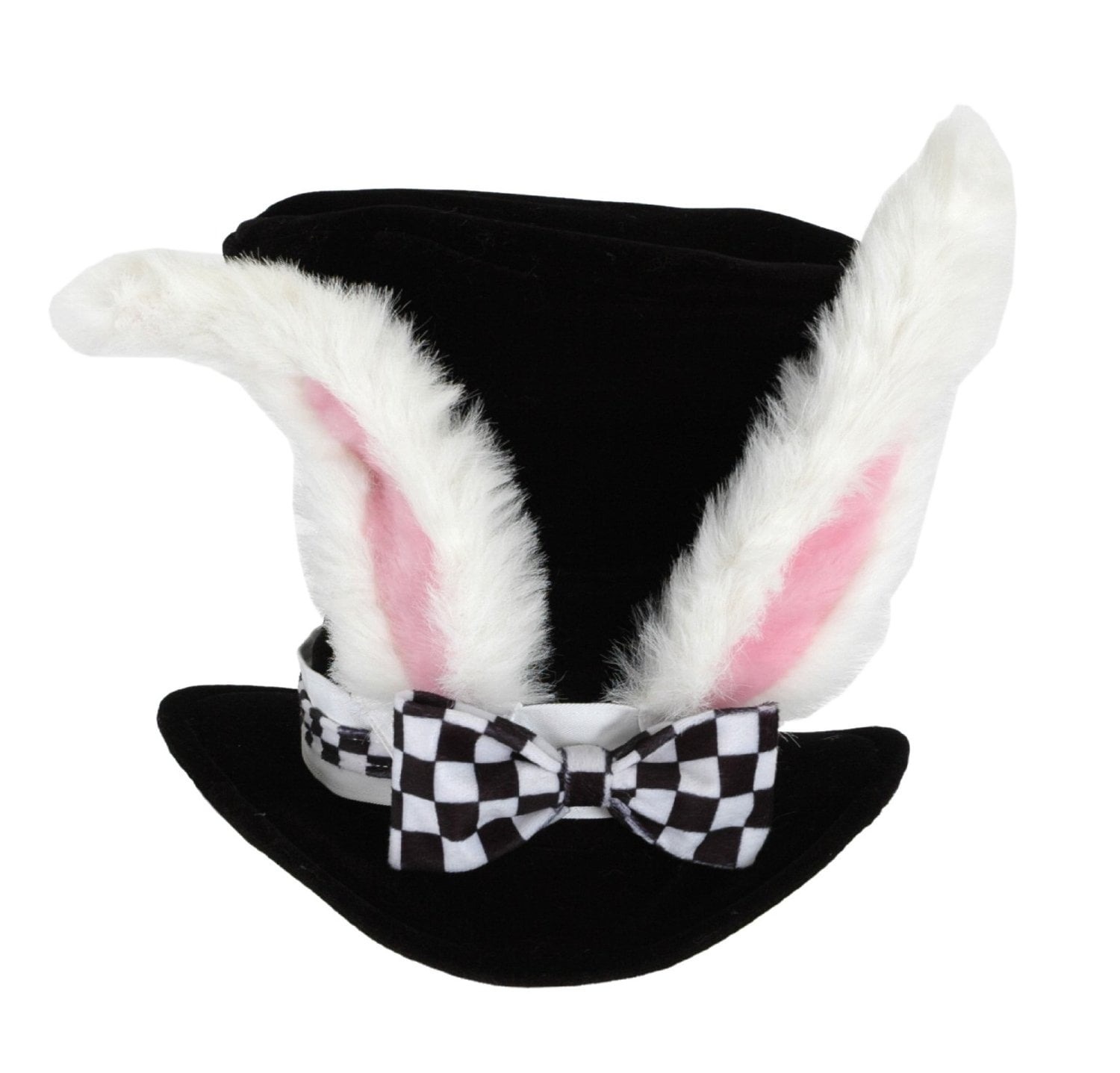 WHITE RABBIT TOP HAT BUNNY EARS AND NOSE FANCY DRESS COSTUME OUTFIT BOOK DAY 