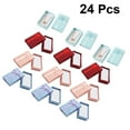 thumbnail image 2 of 24pcs Jewelry Boxes Bowknot Storage Container Earrings Organizer Boxes (Red + Pink + Blue + Purple), 2 of 9