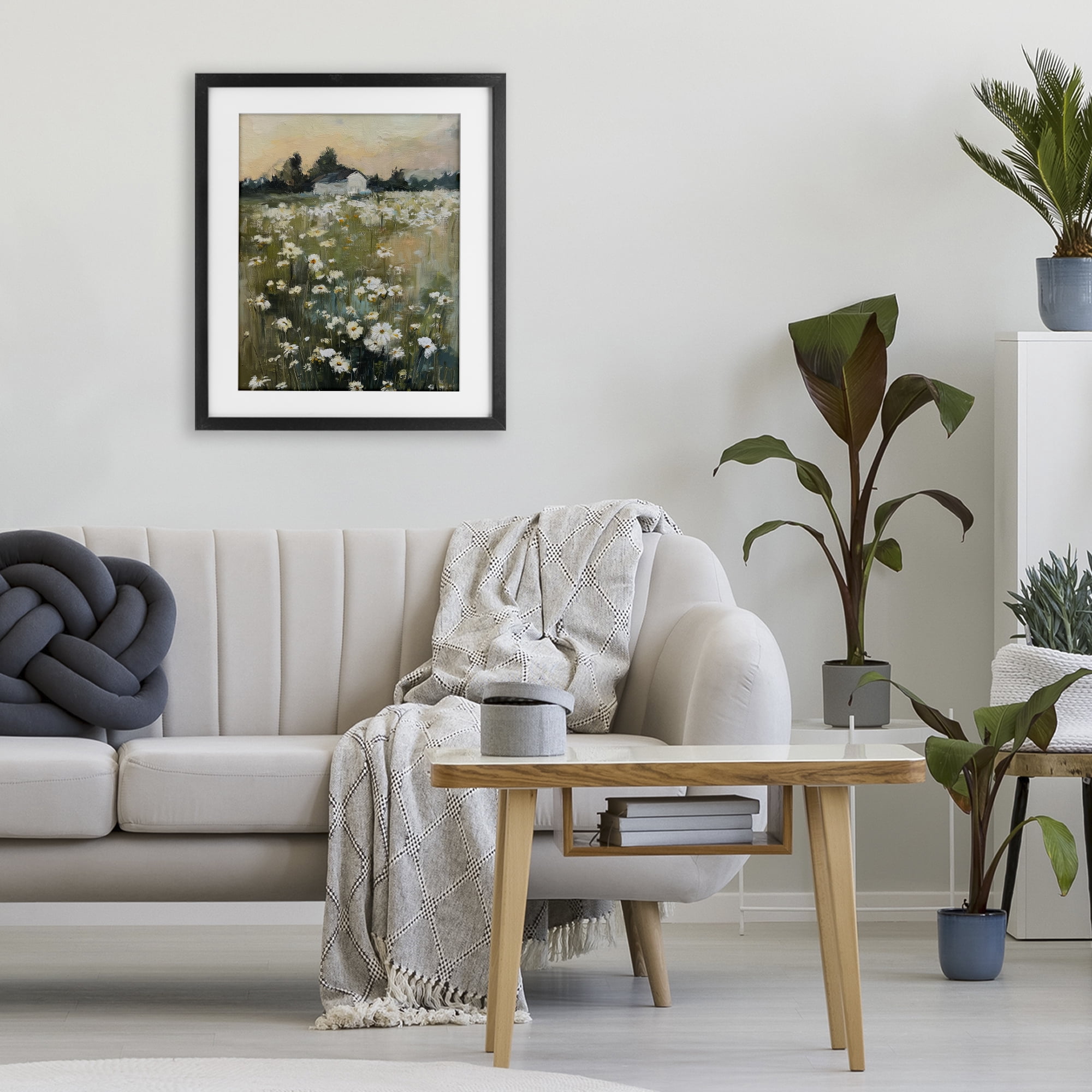 Stupell Industries Expressive Endless Daisies Black Framed Print Under Glass, design by Svetlana Aleynikova