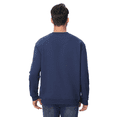 thumbnail image 5 of Zfeel Long Sleeve Crewneck Sweatshirt, Men's Pullover Classic Fit Bulk Sweatshirt, Navy, 3-Pack, 2XL, 5 of 5