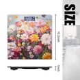 thumbnail image 2 of Bathroom Scale, Highly Accurate Digital Body Scale,Precisely Measures Weight up to 400 lbs-Colorful Wildflowers With Pink And Yellow Blooms, 2 of 4