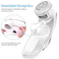 thumbnail image 3 of Lint Shaver, Lint Remover Electric Lint Shaver With Usb Cable, Rechargeable Exchangeable Stainless Steel Blade, 2 Height Settings Large, 3 of 7
