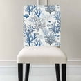 thumbnail image 3 of Summer Marine Life Chair Covers Set of 4 Water Blue Coral Shell Starfish Chair Back Covers Stretch Removable Washable Chairs Slipcovers Chair Protector for Dining Room Kitchen Party Decor, 3 of 5