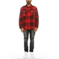thumbnail image 4 of Woodridge Flannel Co Mens Flannel Shirts Shackets Casual Button Down Long Sleeve Jackets with Pocket, 4 of 5