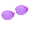 thumbnail image 2 of Posavasos para coche, posavasos para vehículo, inserto duradero y brillante, protector de almohadilla para taza de té, antideslizante, de silicona, Púrpura mayimx Posavasos para coche, 2 of 6
