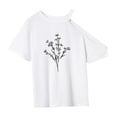 thumbnail image 4 of Camiseta para mujer con cuello redondo y recuerdo de verano para regalo del día de San Valentín en la playa XL, 4 of 7