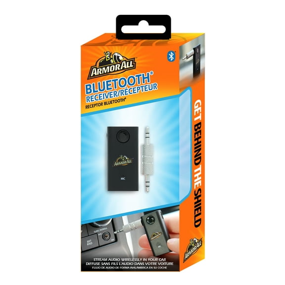 Armor All Bluetooth Receiver, Stream Music and Make Safe Hands-Free Calls, Rechargeable
