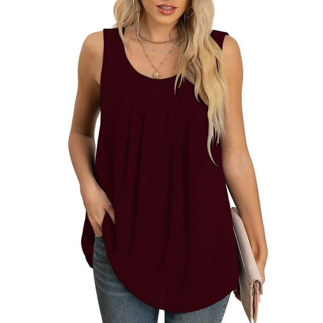 Blusa sin mangas de gasa de verano, blusa sin mangas de gasa para mujer Blusa sin mangas de verano para mujer Blusa sin mangas de gasa para mujer Rendimiento finamente ajustado