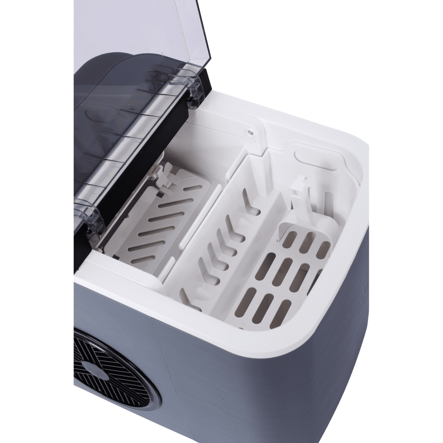 Urday Countertop Ice Maker Machine, 26 lbs in 24 Hours, 9 Ice Cubes Ready in 6 Mins, Portable Self-Cleaning Ice Machine with Ice Basket and Scoop for Home, Kitchen, Office, Bar