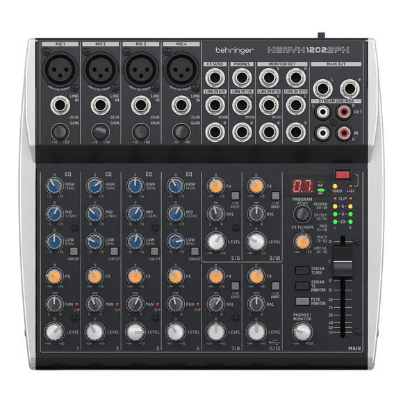 Mezcladora Behringer Xenyx 1202sfx Con Efectos 12 Canales