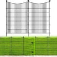 thumbnail image 1 of Panels Decorative Garden Fence with Gate Dog Fence Outdoor for Yard Animal Barrier Fence No Dig Rustproof Metal Garden Edging Fence and Borders Temporary Fenc, 1 of 6