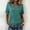 Sky Blue, variant on CYMMPU Women's Summer Solid Color Loose V Neck Short Sleeve T-Shirt, Casual Soft Lightweight Everyday Wear Blouse Hot Pink XL