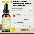 thumbnail image 3 of Magnesium Citrate Liquid Drops with Calcium, Potassium, Vitamin D3 & Zinc - Support Bone, Energy & Muscle - 2 fl oz, 3 of 10