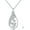 03-March-Daffodil Flower, variant on 12 Birth Flower Urn Necklaces for Ashes 925 Sterling Silver Teardrop Urn Necklace Flower Cremation Jewelry with Funnel Filler Kit Ashes Necklace for Women Human