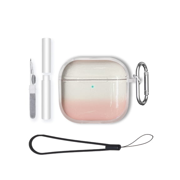HYRACPO TPU Protective Case for AirPods 5 protective case,Shockproof & Anti-Scratch Cover ,Anti-Lost & Dustproof Protector-Pink