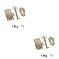 thumbnail image 4 of US Furniture Antique Cabinet Door Lock Set with Key, 4 of 12