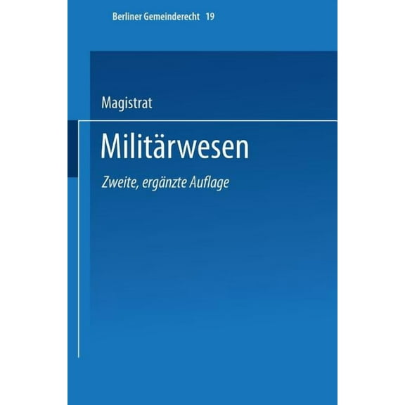 Militärwesen, (Paperback)