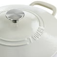 thumbnail image 3 of Martha Stewart Enameled Cast Iron Dutch Oven With Lid, 7-Quart, Cream, 3 of 7