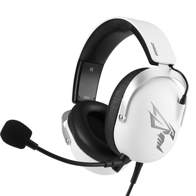 Seitruly Auriculares con cable Somic Auriculares profesionales para juegos de computadora USB de 3,5 mm Juegos de teclado y mouse para computadora Blanco seitruly EL024879-01B