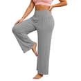 thumbnail image 2 of Diufon Womens Pajama Pants Plus Size Elastic Waist Soft Casual Pants Lightweight Homewear Bottoms Sleep Pants, 2 of 7