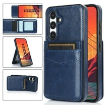 Dteck Case for Samsung Galaxy A55,Magnetic PU Leather Card Slots Wallet Case Shockproof Kickstand Back Cover for Galaxy A55,Darkblue
