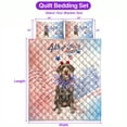 thumbnail image 5 of 4th of July Wirehaired Pointing Griffon Celebrates Independence Day Quilt Bedding Set Dog Lover 1 Blanket Bed Cover 2 Pillowcases - 12010, 5 of 5