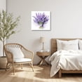 thumbnail image 5 of ZHONGYUTONG Purple Flower Canvas Wall Art Lavender Pictures Wall Decor Floral Plants Painting Poster Bathroom Bedroom Decor Frame (24.00"x24.00"), 5 of 6
