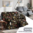 thumbnail image 3 of TSOVTHRID Mushroom Floral Print Loveseat Covers 6-Piece Reclining Loveseat Slipcover Stretch Love Seat Couch Covers with Pockets Furniture Protector for 2 Cushion Couch, 3 of 7