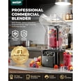 thumbnail image 2 of Professional Commercial Blender With Shield Quiet Sound Enclosure 2200W Industries Strong and Professional-Grade Power, Self-Cleaning, Black, 2 of 5