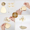 thumbnail image 2 of Candle Holder With Tray Butterfly Spinner Windmill Tea Light Rotating Candlestick Candle Holder Decoration Wedding Event Party, 2 of 10
