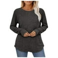 thumbnail image 2 of Long Sleeve Ribbed Thermal Base Layer Shirt Brushed Fabric Elegant Fashionable Cold Weather Comfort And Style, 2 of 5