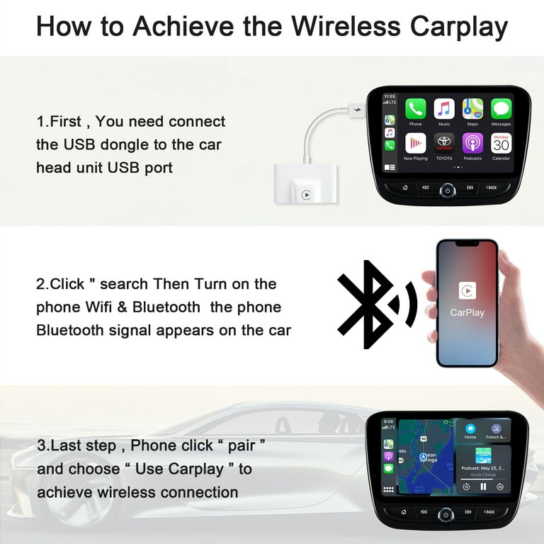 LXJADAP THT-020-2 iPhone Wireless carPlay Adapter,Wireless Auto